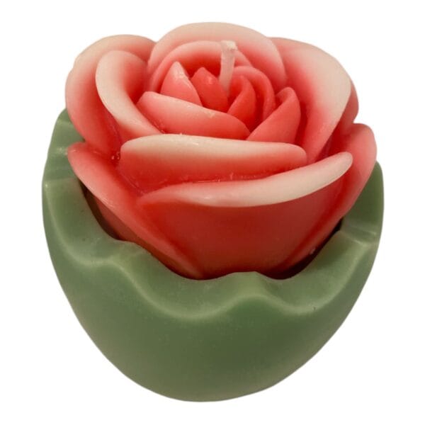 Blooming Rose Pot Candle