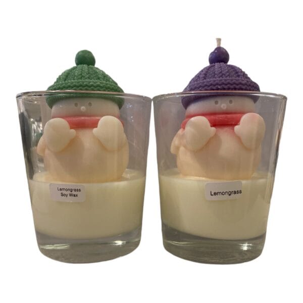 Cozy Snowman Candle - Image 2