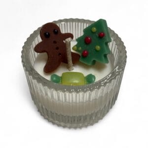 Christmas Tree Gingerman Tealight Candle