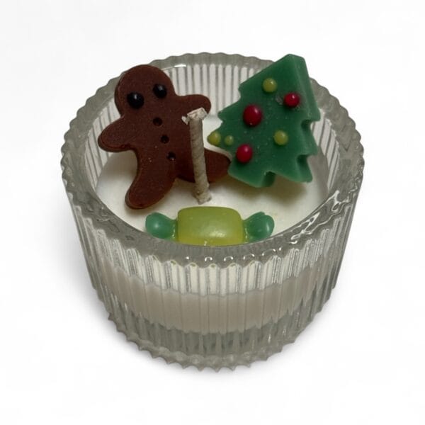 Christmas Tree Gingerman Tealight Candle