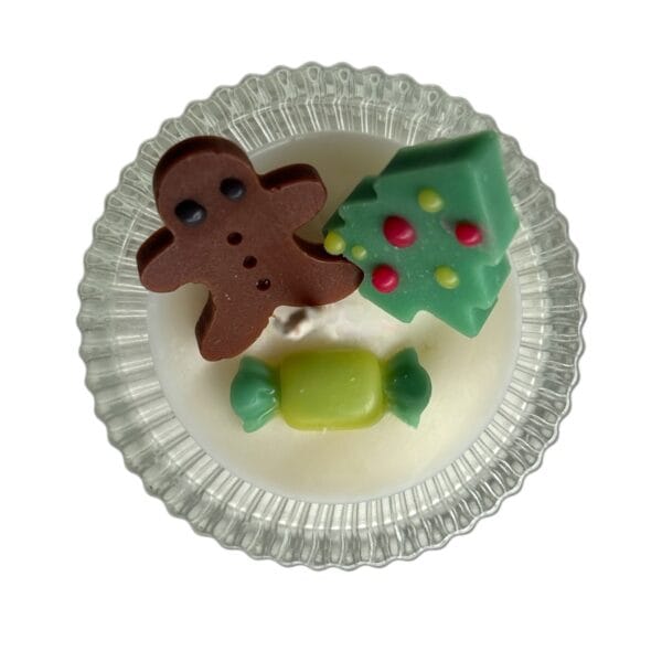 Christmas Tree Gingerman Tealight Candle - Image 2