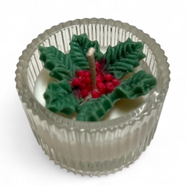 Christmas Flower Tealight Candle - Image 2
