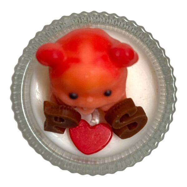 Custom Initial Bear Tealight Candle - Image 2