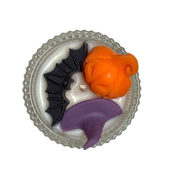 Halloween Candle in Glass (S) (Purple) - Image 3