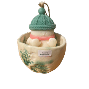 ❄️ Snowy Companion in Bloom – Display Only